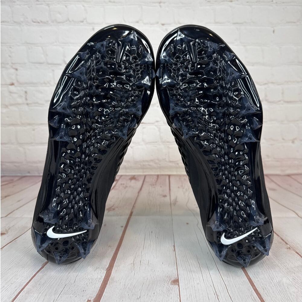Nike Force Savage Pro 2 Mid Black White Football Cleats Mens Sz 10.5 AH4000-002 - Picture 10 of 11